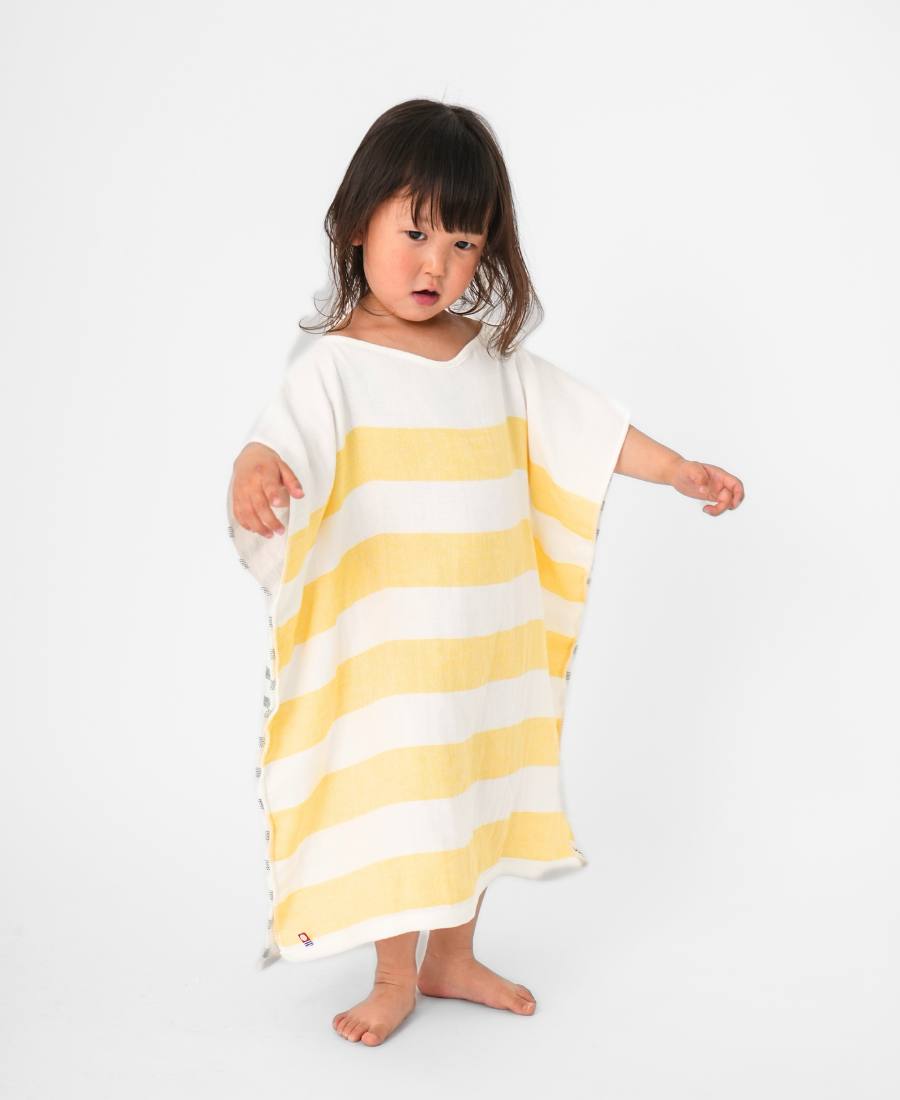 着るタオル Kids Yelllow&Green UUHU Online Store