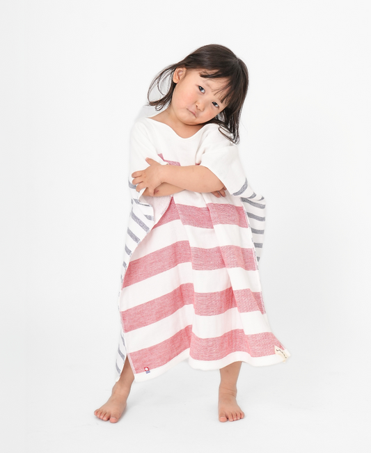 着るタオル Kids Red&Blue UUHU Online Store